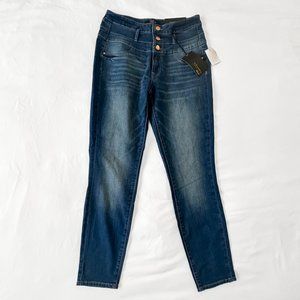 Refuge Hi-Waist Skinny Jeans - Blue - Size 8